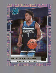 2020-21 Panini Donruss Choice Anthony Edwards RC #201 Timberwolves