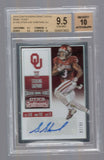 2016 Panini Contenders Draft Sterling Shepard Bowl Ticket Auto RC #82/99 BGS 9.5