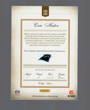 2012 Panini Prime Signatures Cam Newton RC Auto #52/199 Patriots