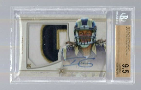 2015 Topps Definitive Todd Gurley RC Rookie Patch Auto #16/50 BGS 9.5/10 Falcons