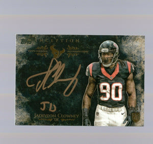2014 Topps Inception Jadeveon Clowney RC Gold Ink nickname #6/10 Titans