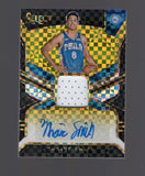 2018-19 Panini Select Zhaire Smith Gold Prizm Auto Patch RPA RC #/10 76ers