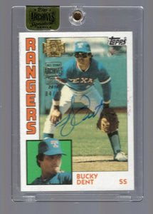 2016 Topps All Star Archives Signature Series Bucky Dent Auto #04/41 Rangers
