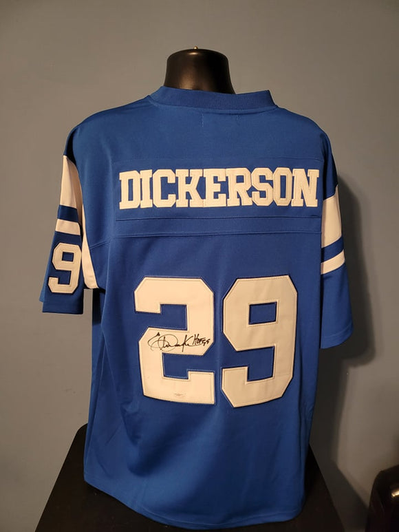 Eric Dickerson Signed Authentic Mitchell Ness Colts Jersey JSA Authenticated
