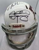 Mike Evans Johnny Manziel dual Signed Texas A&M Mini Helmet SGC Authenticated