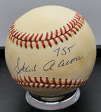 Hank Aaron Signed Baseball w/ 755 Inscription PSA DNA Authenticated